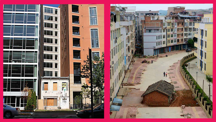 A holdout against American developers, and a nail house against Chinese developers. Different countries, but similar issues