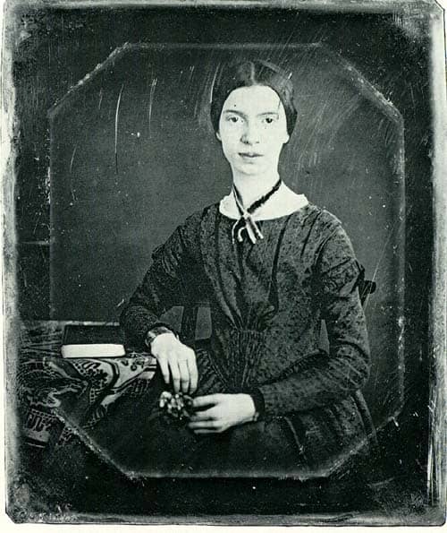 Emily Dickinson - Unretouched daguerrotype of Dickinson at age 17 - likely the only extant likeness of the poet