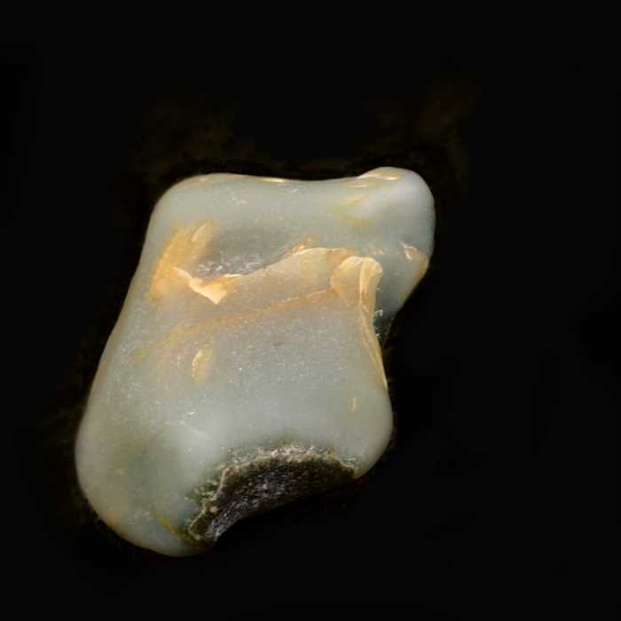 Green Chalcedony  -  Lake Michigan Beach Stone