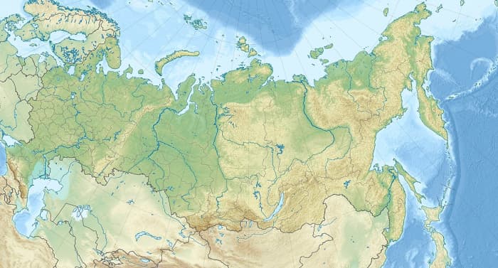 Map of the Russian Federation. Russia is the largest country in the world, stretching 11 different time zones.
