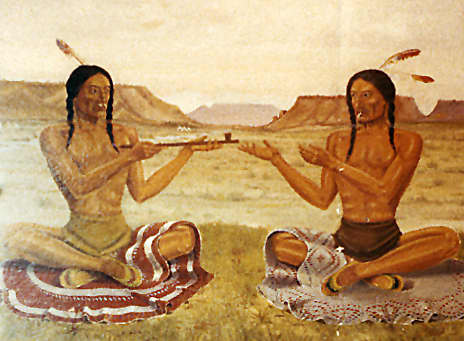 The peace pipe is a sacred part of North American Native culture.
