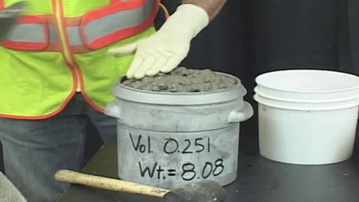 Writing the volume and weight of your empty container on the side can make it quicker and easier to do your calculations.