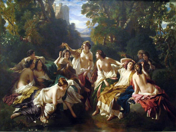 The royal couple exchanged gifts of erotic paintings such as Florinda, by Franz Xaver Winterhalter that Victoria gave to Albert.