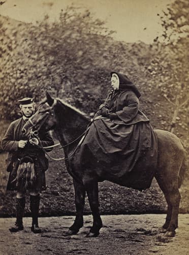 Queen Victoria with her servant John Brown. They developed a close friendship.