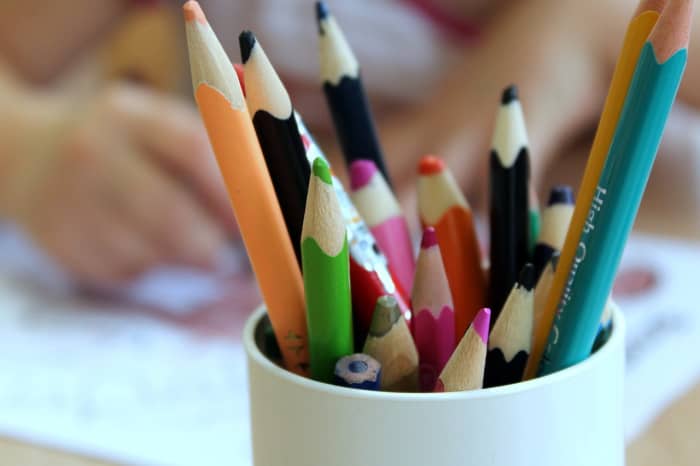 Keeping classroom supplies and materials in a designated location reduces student anxiety and helps ELLs focus on learning.