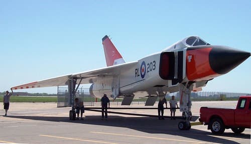 A replica of the Arrow at the Canadian Air and Space Museum. It still doesn't look like 60-year-old technology.