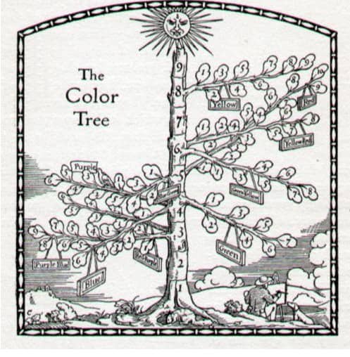 Not all Hues reach full saturation in the same amount of steps. The analogy of a color tree is used to explain how some “branches” can be longer than others. For example, red needs the most steps to final saturation while blue green, the least.