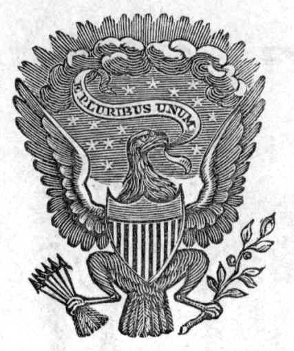 This letterhead seal used by President Polk is very similar to the official seal of the United States of America that was created decades later.