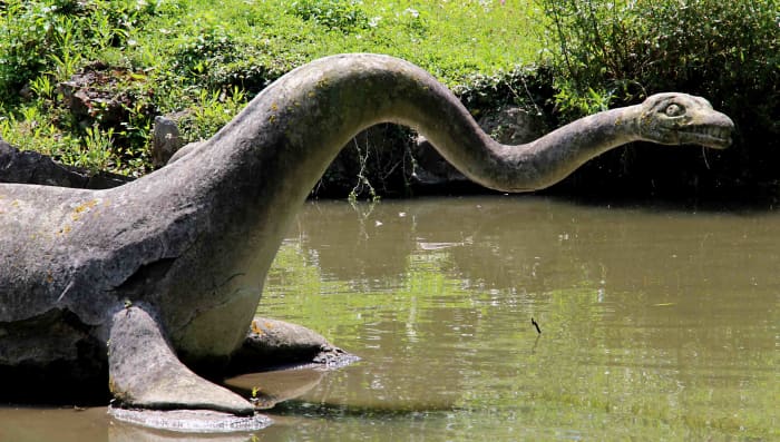 A reasonably accurate representation of a Plesiosaur, though the neck was surely less flexible than this model suggests