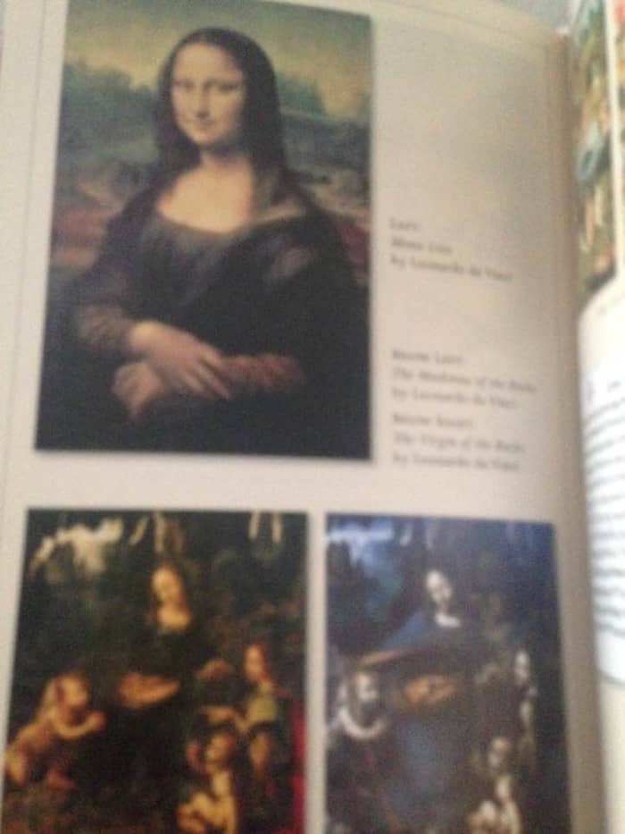 Photos from the 8-page photo insert in adapted "The Da Vinci Code"