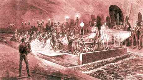Tours were given to the public of the new sewer system by the 1860s : apparently they were noted as being eerily beautiful and amazingly clean and free of smell.