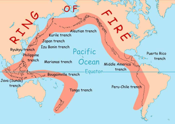 The Pacific Ocean: Facts About the Ring of Fire - Owlcation