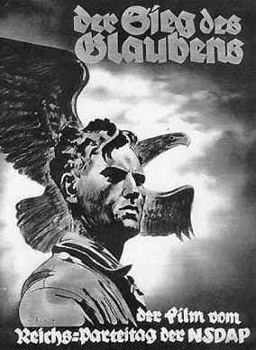 Promotional material for "Victory of Faith," which was a precursor film to her most famous film, "Triumph of the Will"