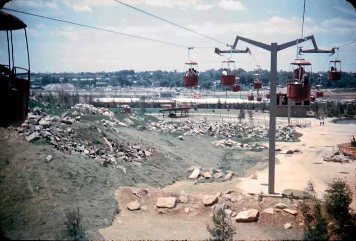 This bucket ride over a recreation of the Rocky Mountains was a direct rip off of an identical ride at Disneyland that crossed over a recreation of the Matterhorn. A lot of the attractions at Freedomland U.S.A. were similar to ones in Disneyland.