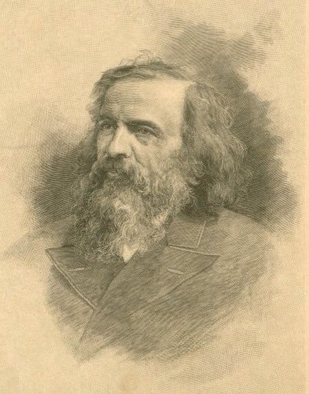 Dmitri Mendeleev is said to be the creator of the periodic table.