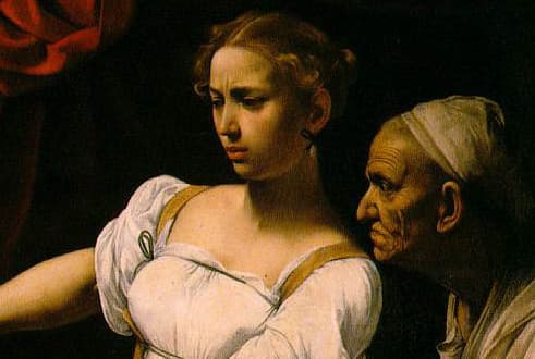 Judith Beheading Holofernes (1599) - detail, Rome National Gallery of Ancient Art, Palazzo Barberini