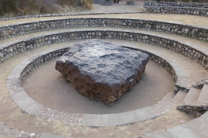 The Hoba meteorite in Namibia is the largest known intact meteorite. It is thought to have occurred less than 80,000 years ago.