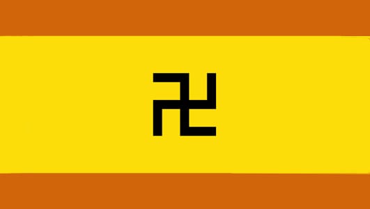 In February 1925 the Kuna tribe in Panama rebelled against an oppressive government to establish a degree of autonomy. They chose this flag for themselves in 1930