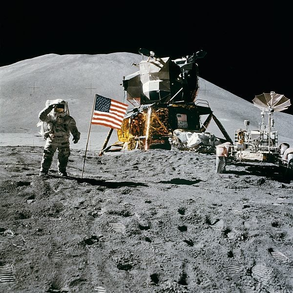 Galileo first uncovered the mysteries of the Moon in 1608. 360 years later, in 1969, the Apollo Moon Mission landed the first people on the Earth's nearest satellite: the Moon.