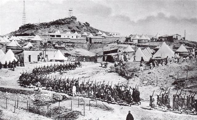 French troops in Morocco during the Agadir Crisis, March 30, 1912