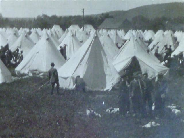 Harry and Winnie would have stayed in a tent like these