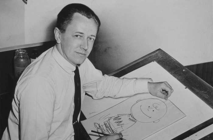 Peanuts creator Charles Schulz in 1956