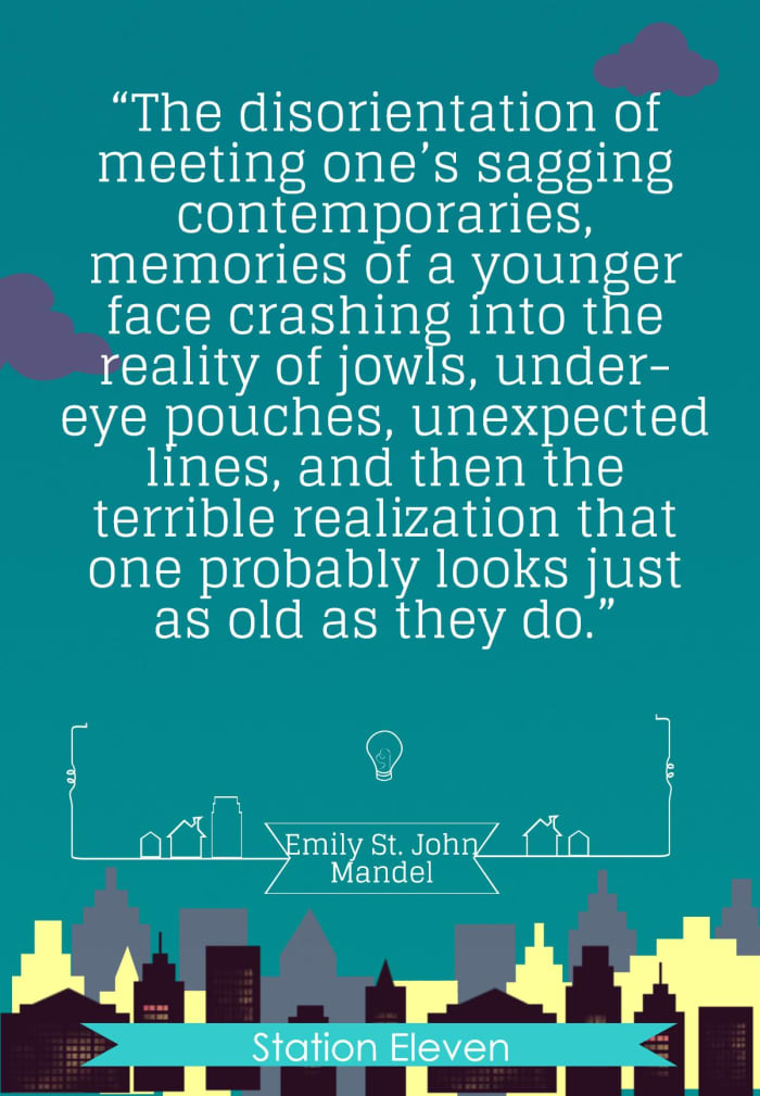 The disorientation of meeting one’s sagging contemporaries, memories of a younger face crashing into the reality of jowls, under-eye pouches, unexpected lines, and then the terrible realization that one probably looks just as old as they do.