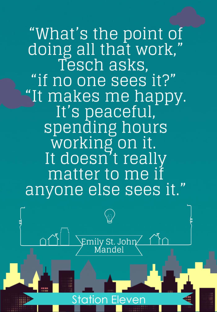 “What’s the point of doing all that work,” Tesch asks, “if no one sees it?” “It makes me happy. It’s peaceful, spending hours working on it. It doesn’t really matter to me if anyone else sees it.”