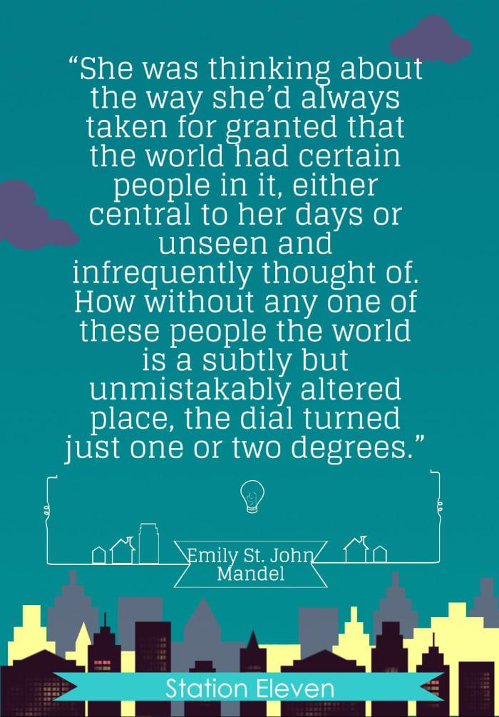 “She was thinking about the way she’d always taken for granted that the world had certain people in it, either central to her days or unseen and infrequently thought of."