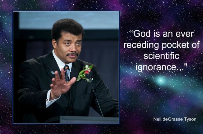 The "God of the Gaps" explains less and less as science fills in the gaps in knowledge.