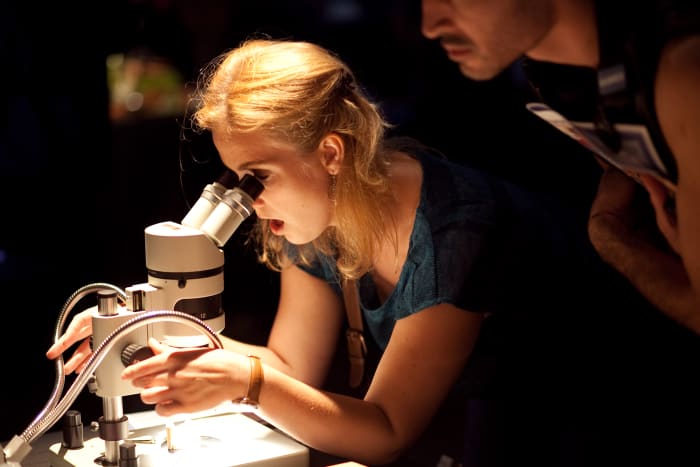 Whether you're working with a microscope or telescope, science is cool.