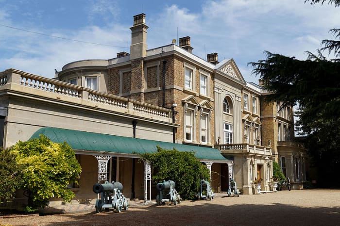 Quex House, Birchington, Kent, England is a fine example of a 19th century brick built mansion.