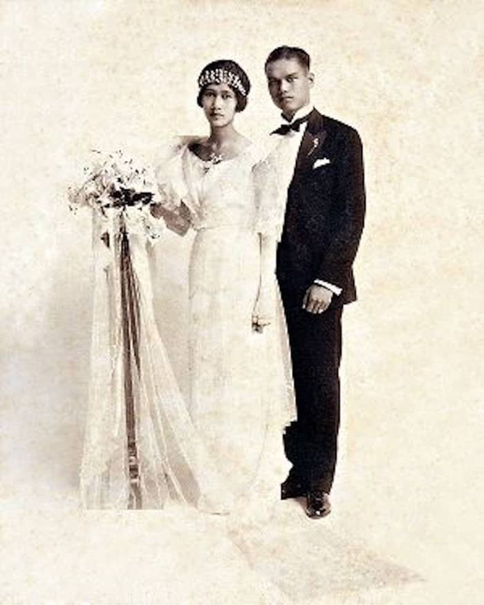 This is a photo of Angela Manalang Gloria and her husband, the man to whom “To the Man I Married” is affectionately addressed.