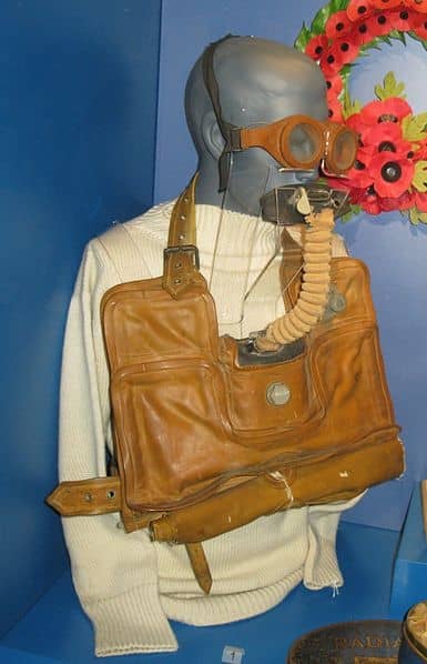 Davis Submerged Escape Apparatus (DSEA) "rebreather" like the one John H. Capes used to escape HMS Perseus