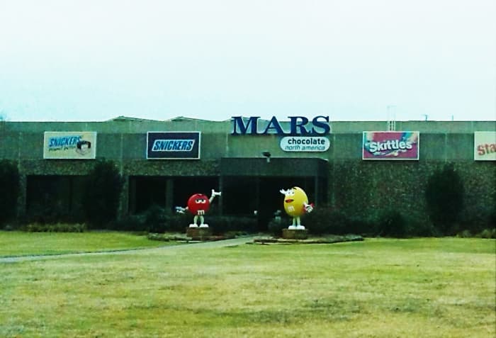 I drive by the factory where these candies are made almost every day! Here is a picture of the outside.