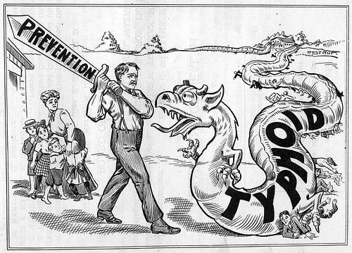 Eradicating typhoid in the days before antibiotics.