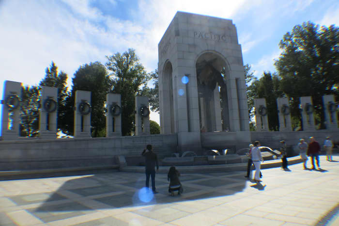 Section of Monument in Washington, D.C. honoring those who Served in the Pacific Theater of that war.