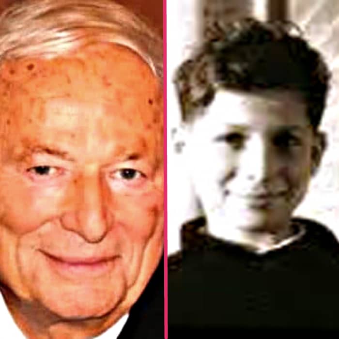 Jean-Raphael Hirsch, photographed both in recent times and in the war, as a child member of the French Resistance