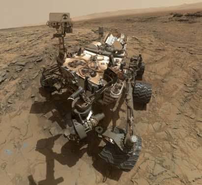 Curiosity Rover Selfie in Bigsky Region of Mars