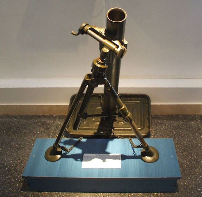 The French Brandt Mle 27/31 was a fine mortar and widely copied since, but there weren't enough of them: the story of many elements of the French army. Its lack provided German infantry a firepower advantage.