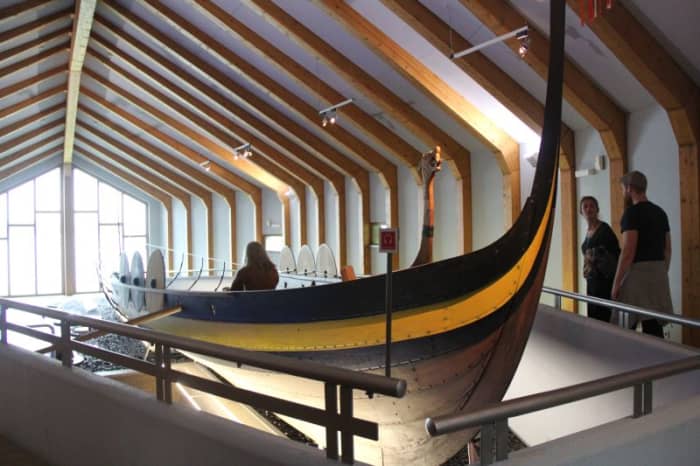 This longboat is from the Viking museum at Schleswig, which is located near the ancient settlement of Haithabu