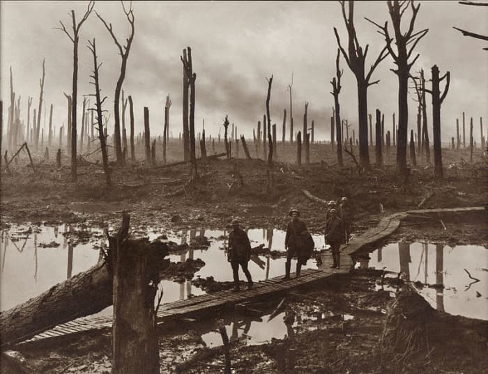 Many shells landed in mud the consistency of butter offering insufficient resistance to activate the impact detonators.