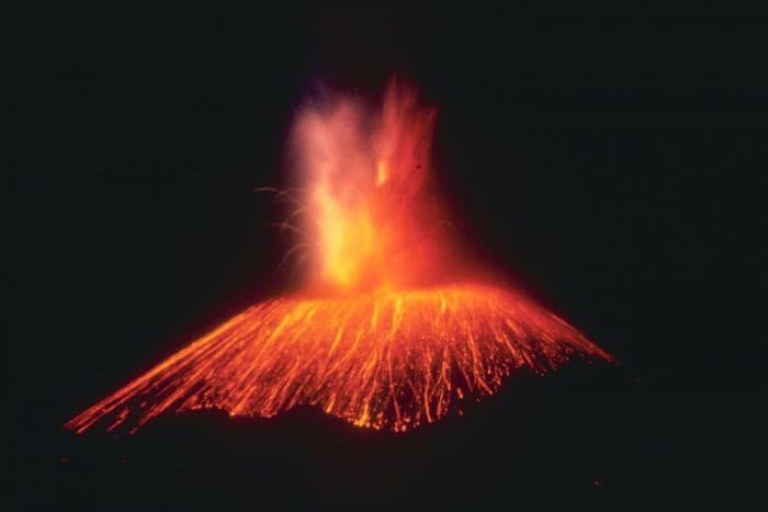Paricutin volcano (1945) in Mexico was studied from the time it began as a small mound in a farmer's field until it formed a thousand foot high mountain and erupted