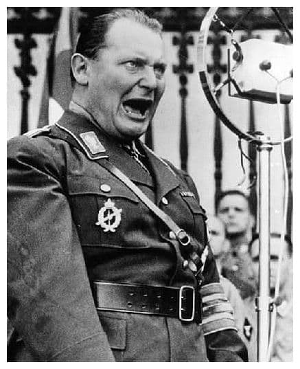 Hermann Goering was addicted to both cocaine and morphine and was averaging 100 codeine tablets a day by the time of his arrest in 1945.