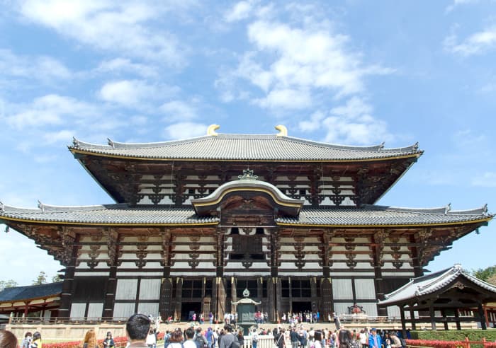 Majestic Tōdai-ji. Nowadays the most visited tourist attraction in Nara City and an icon of the Nara Period.