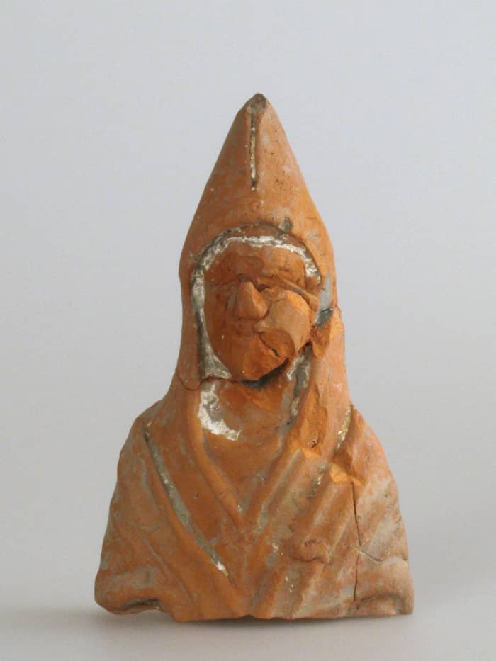 Terracotta statue of god Priapus, archaeological site Vranj in Hrtkovci (Vojvodina, Serbia).