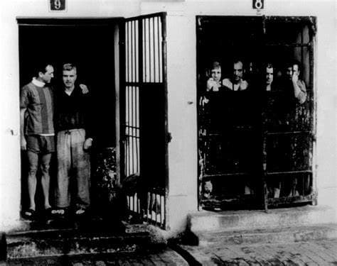 POWs at the Hanoi Hilton. L-R: Robinson Risner (USAF) and James Stockdale (USN), senior ranking officers shown just before release. Both had been captured in late 1965 and because of their fierce resistance, faced some of the worst torture.