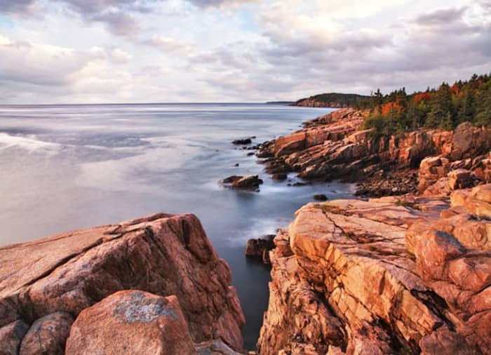 Acadia National Park: the rugged and beautiful stretch of coastline also surrounds a large inland region of lakes, streams, and forests. https://www.nps.gov/acad