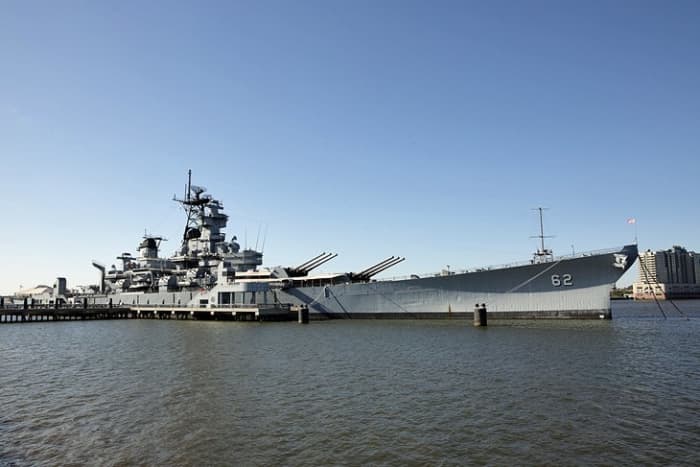 Battleship New Jersey: the US Navy's most decorated vessel, the mammoth New Jersey is now an excellent floating museum moored on the Delaware River. www.battleshipnewjersey.org