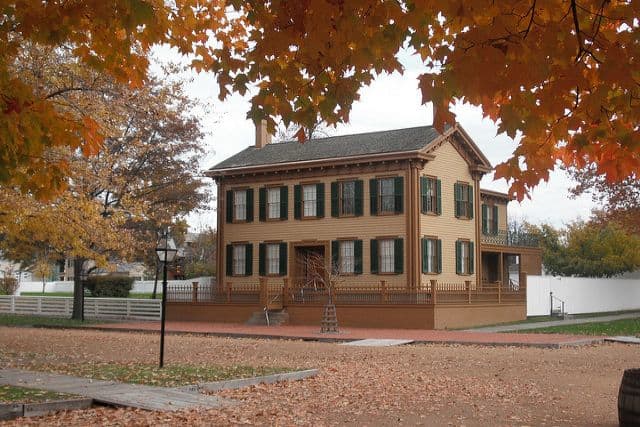 Lincoln Home National Historic Site: Abraham Lincoln only owned one home and he lived there with his wife, Mary, for seventeen years. Photo Courtesy: Flickr/Matt Turner.